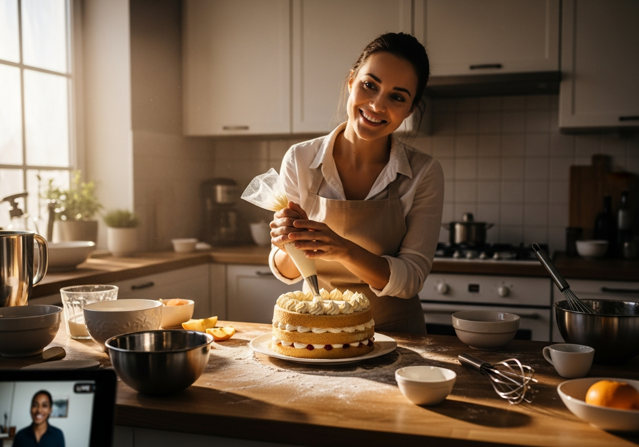 Онлайн урок по выпечке